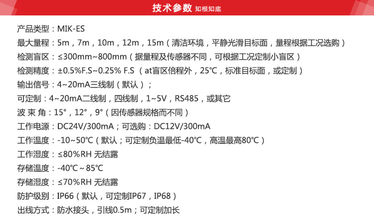 技术参数