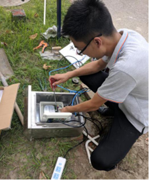 美控超声波流量计调试现场