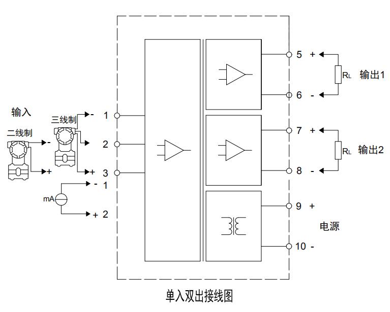 信号隔离器接线