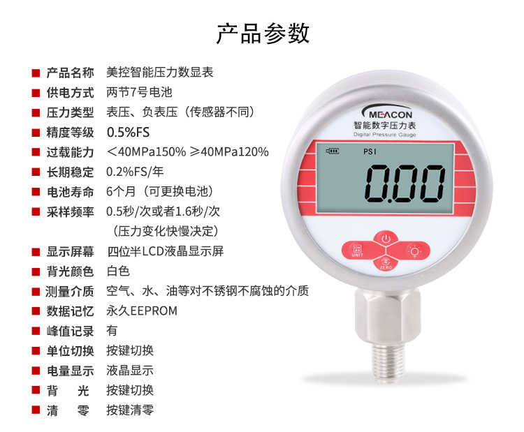 压力数显表Y190